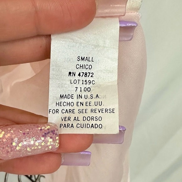 Vintage Delicates pink sheer babydoll size S - Picture 7 of 8